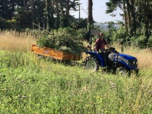 Paul au tracteur