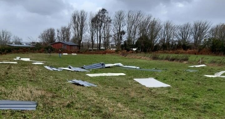 tempête dans le champs